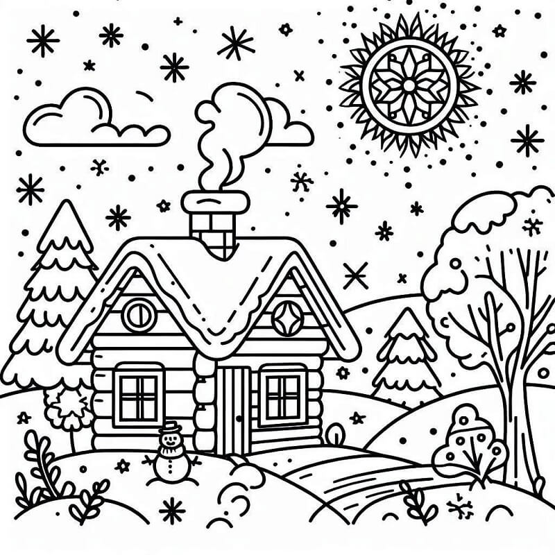 Vinter (33) fargelegging