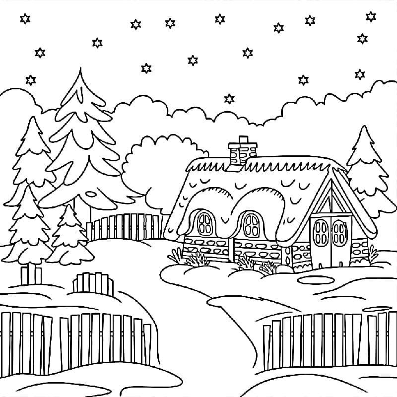 Vinter (4) fargelegging