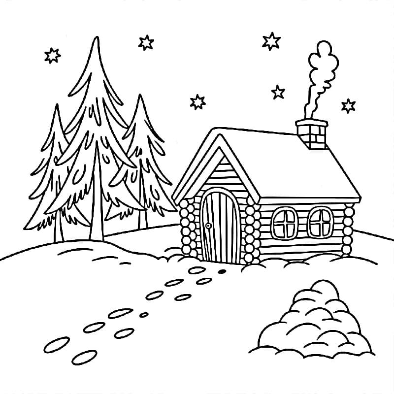 Vinter (5) fargelegging