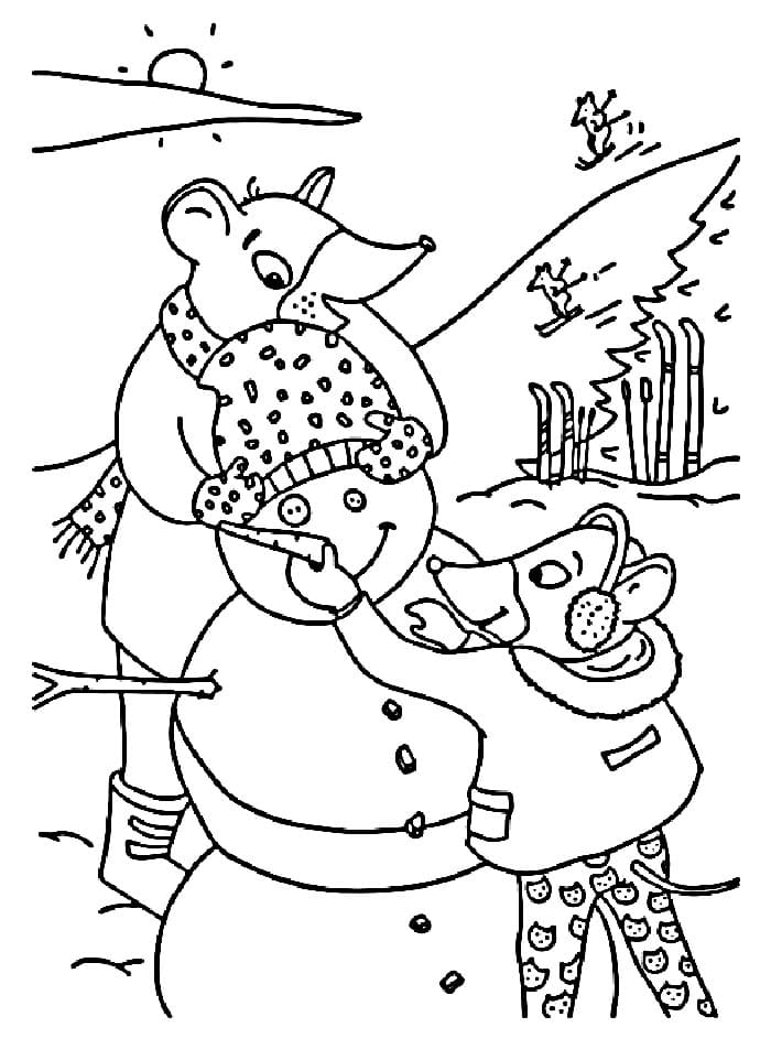 Vinter (8) fargelegging