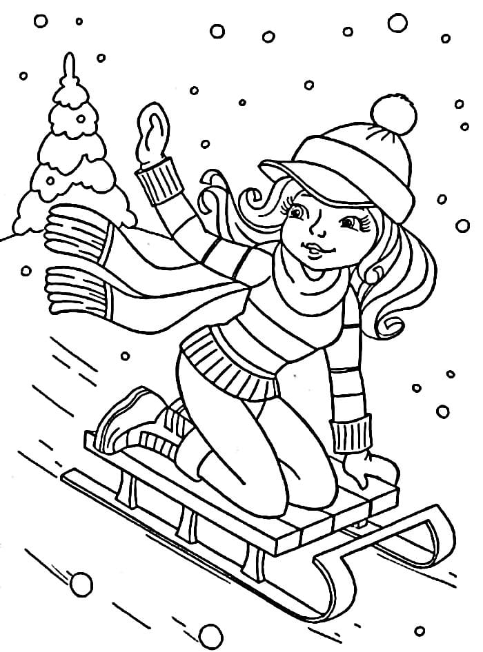 Vinter (9) fargelegging