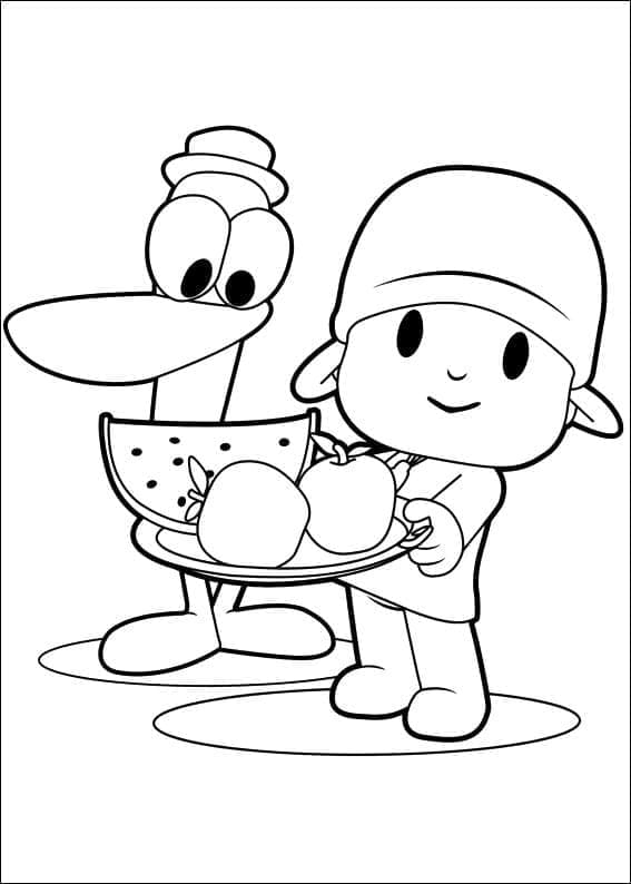 Pocoyo til fargelegging fargelegging