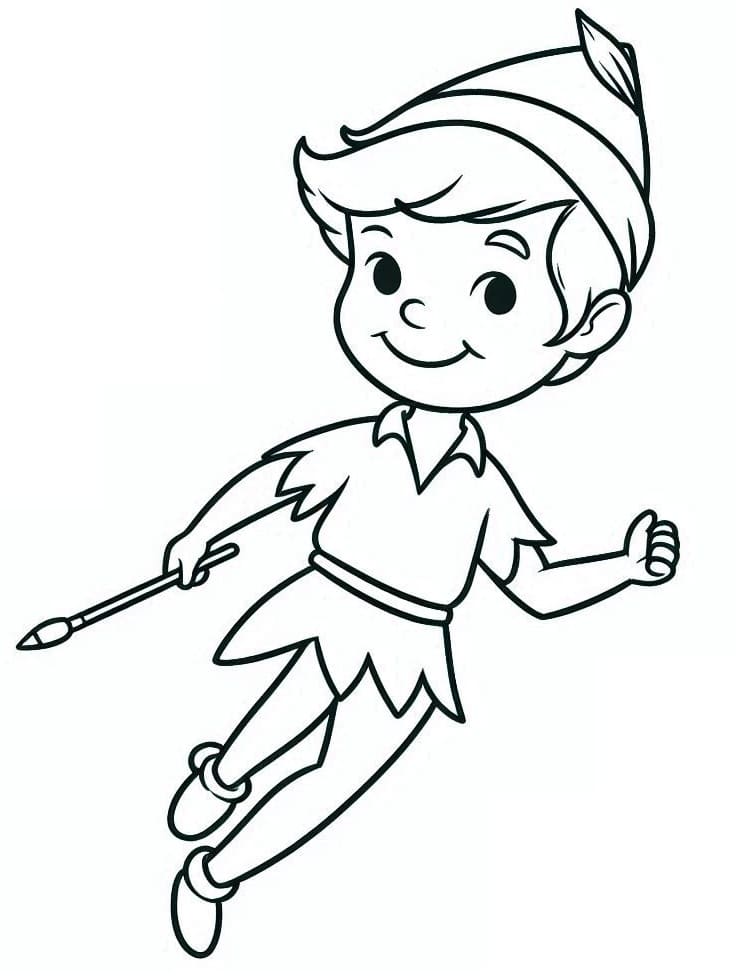 Bedårende Peter Pan fargelegging