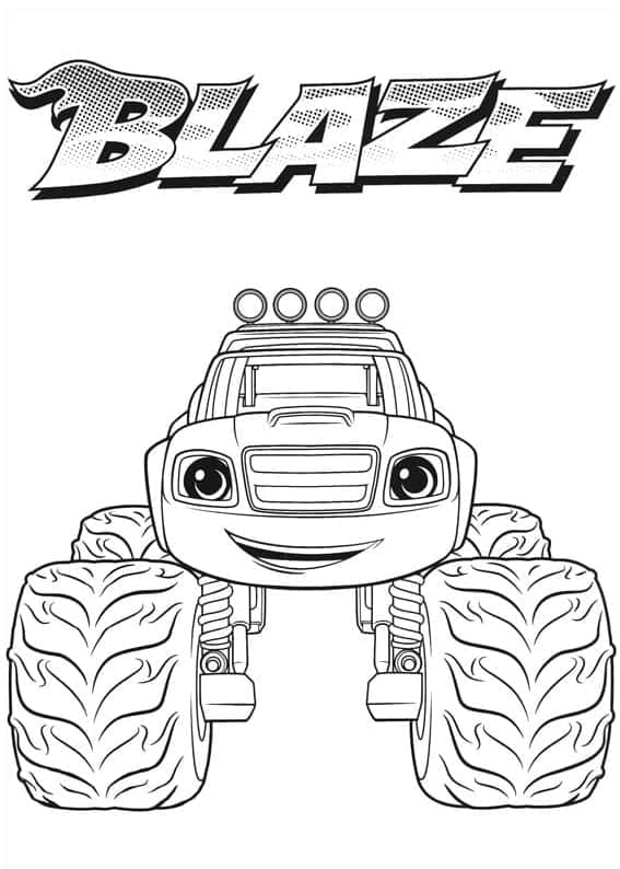 Blaze og Monstermaskinene (13) fargelegging