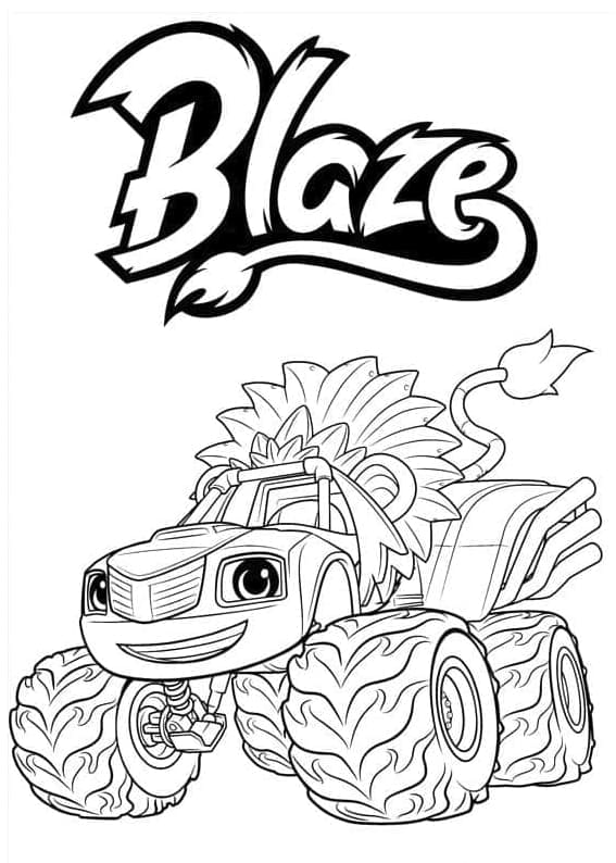 Blaze og Monstermaskinene (19) fargelegging