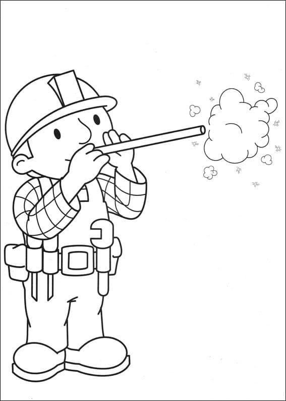 Byggmester Bob (13) fargelegging