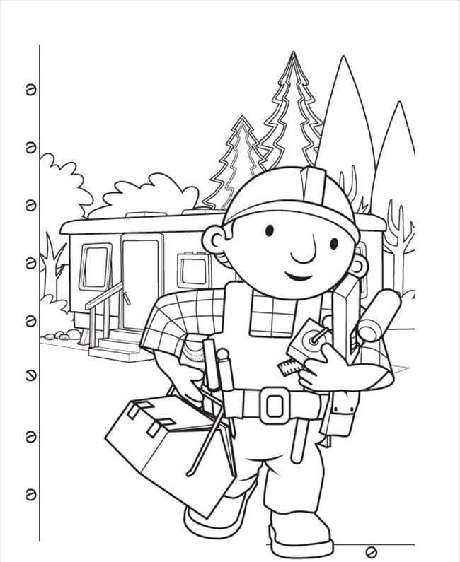 Byggmester Bob (6) fargelegging