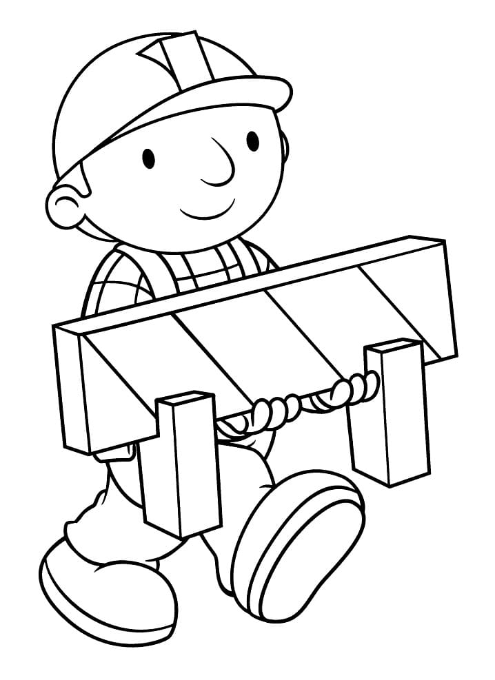 Byggmester Bob (7) fargelegging