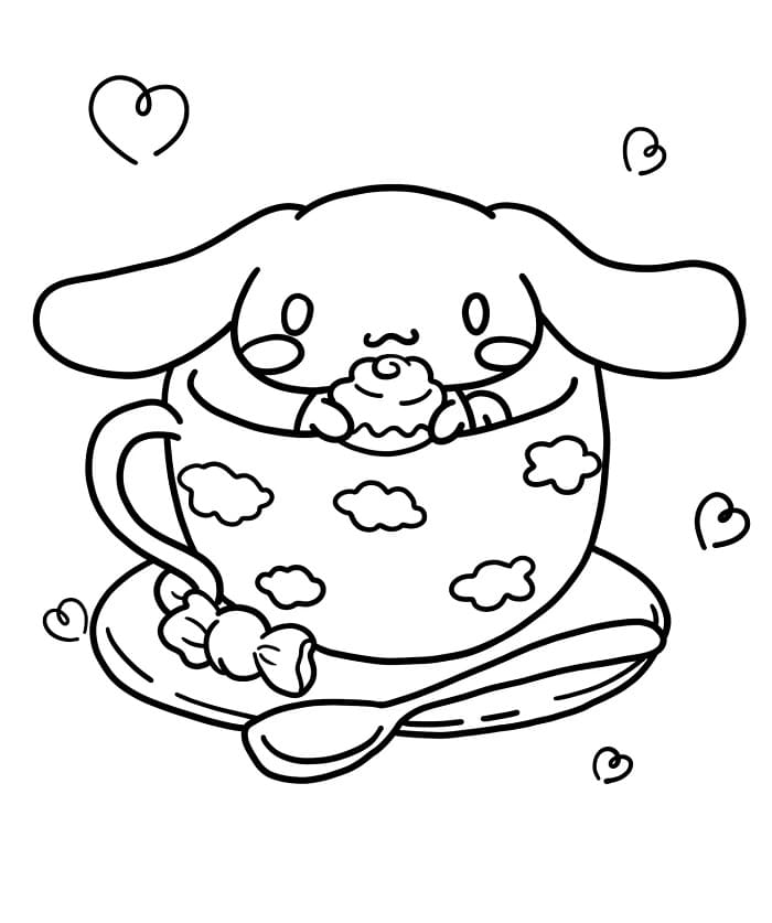 Cinnamoroll gratis utskrivbar fargelegging