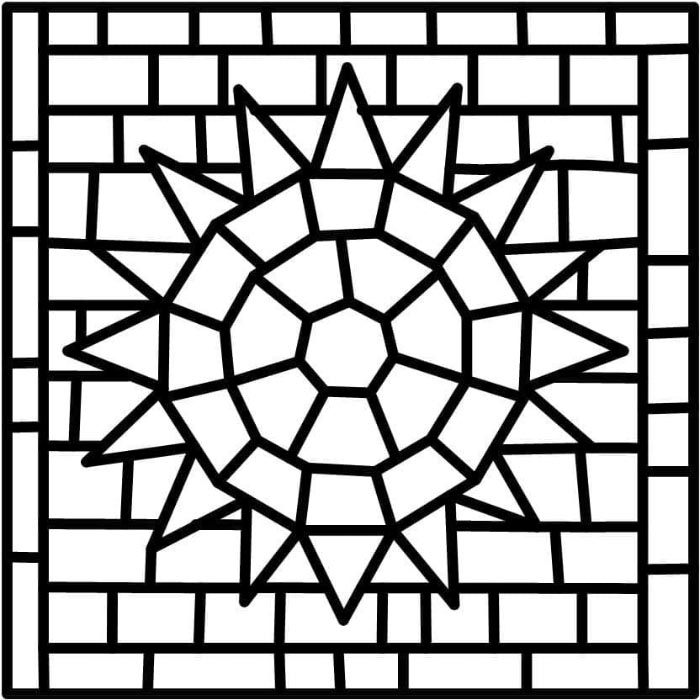 Fantastisk Mosaikk fargelegging