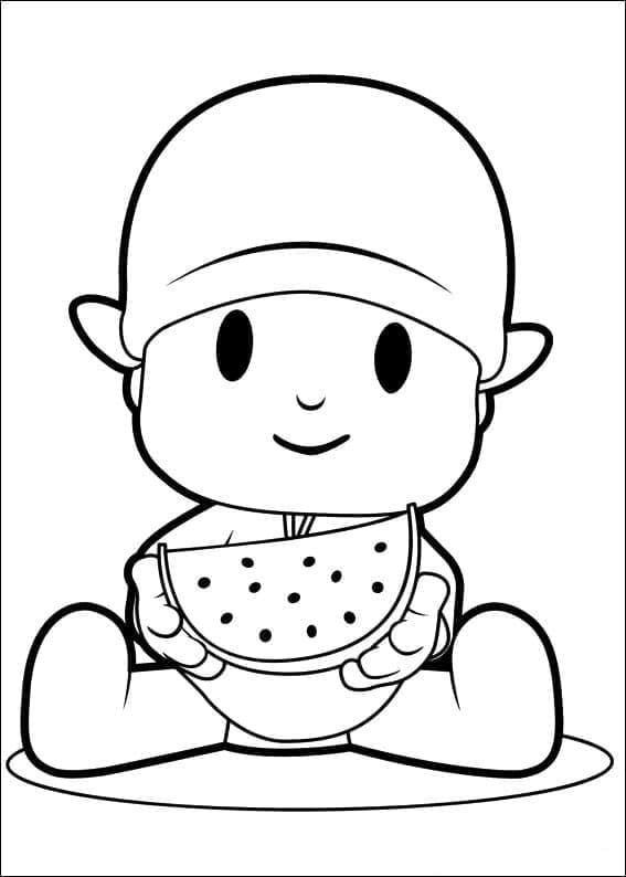 Gratis bilde av Pocoyo fargelegging