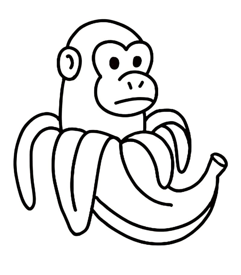 Gratis Chimpanzini Bananini Bilde fargelegging