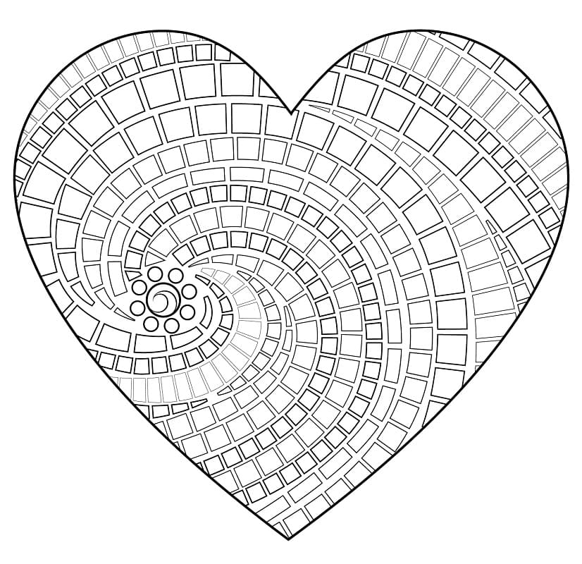 Gratis Mosaikk til utskrift fargelegging