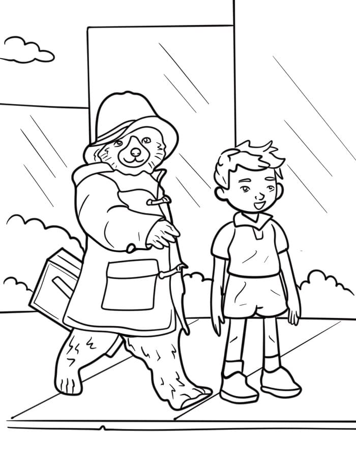 Gratis Paddington til Utskrift fargelegging