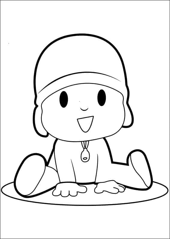 Gratis Pocoyo-tegning til print fargelegging