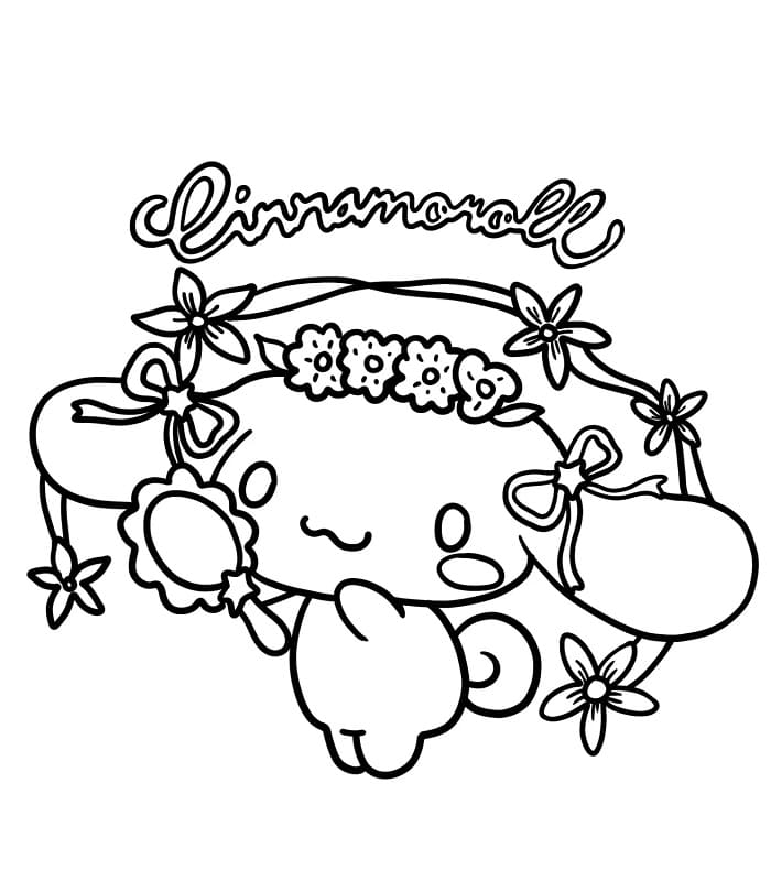 Gratis utskrivbar Cinnamoroll fargelegging