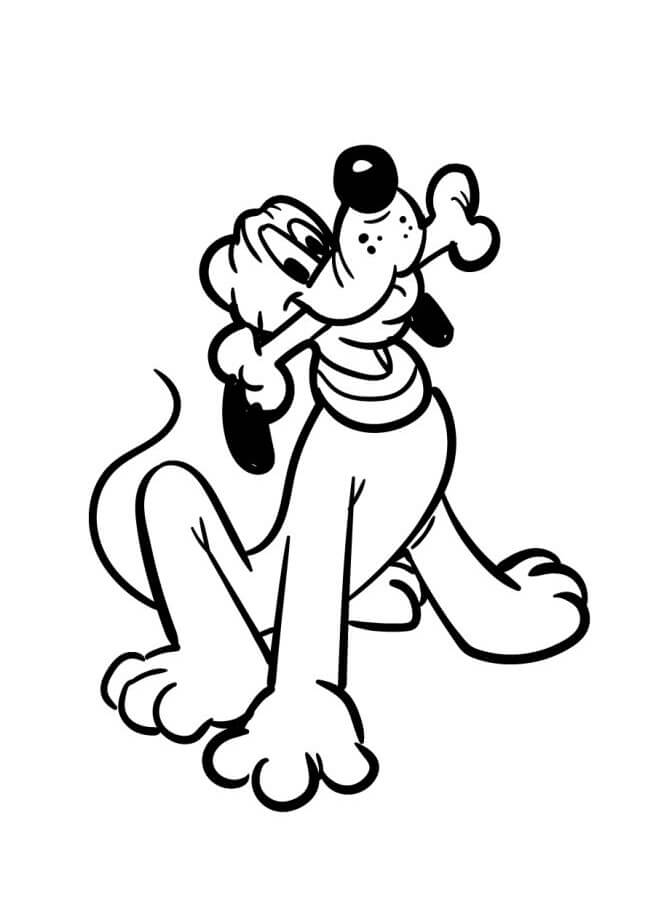 Gratis utskrivbar Pluto fargelegging