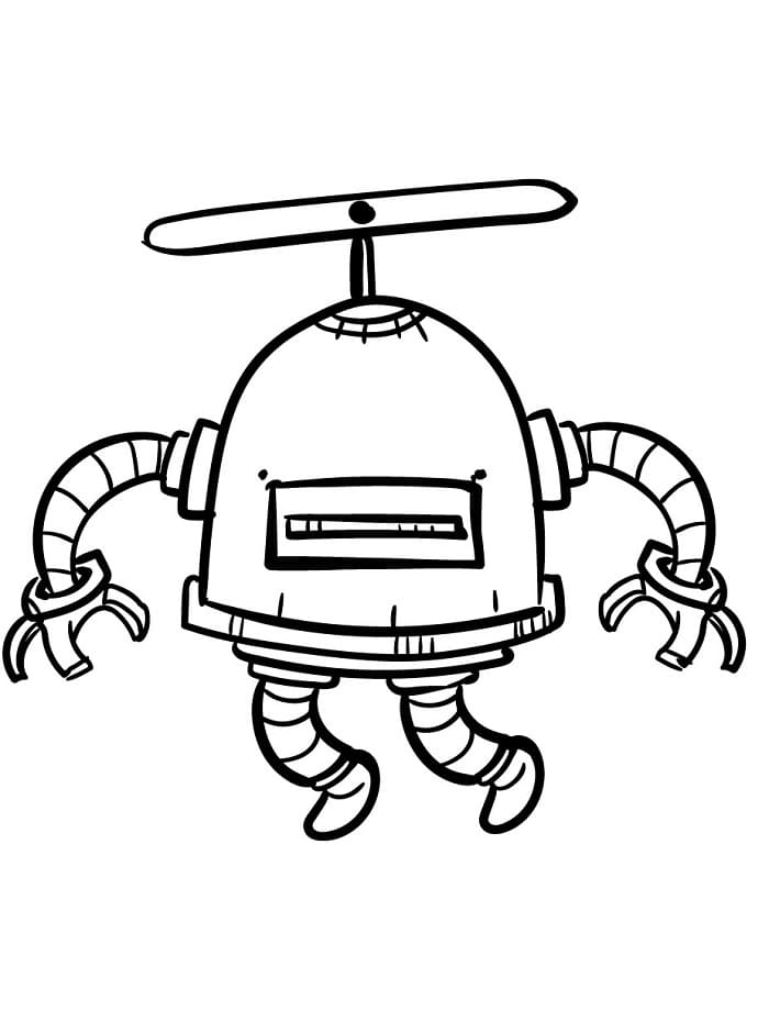Gratis Utskrivbar Robot fargelegging