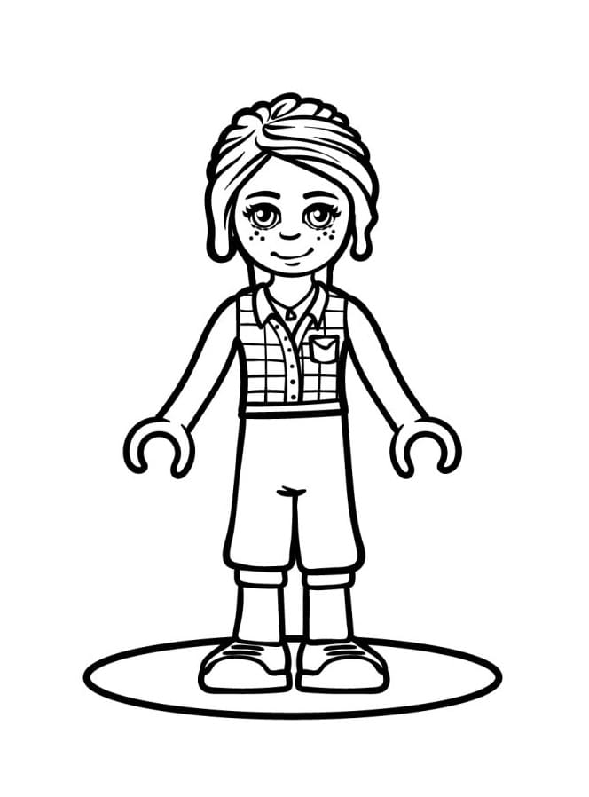 Lego Friends utskrivbare fargelegging