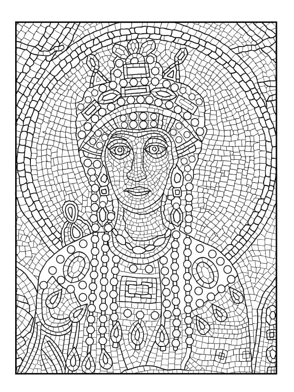 Mosaikk (3) fargelegging