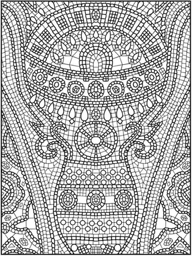 Mosaikk (4) fargelegging