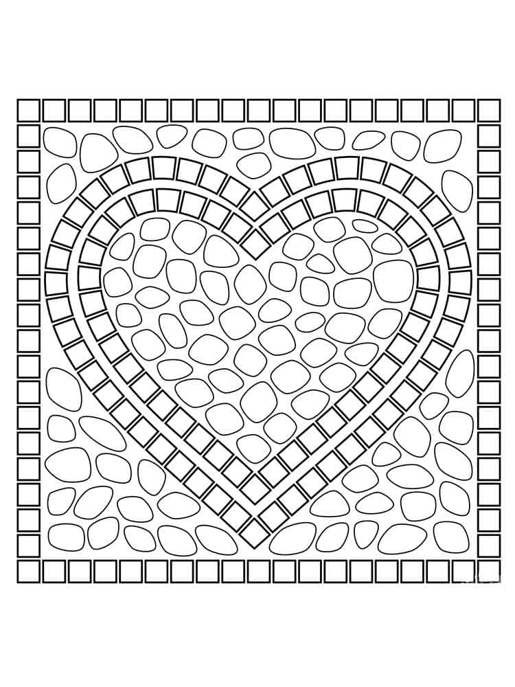 Mosaikk Fargelegging