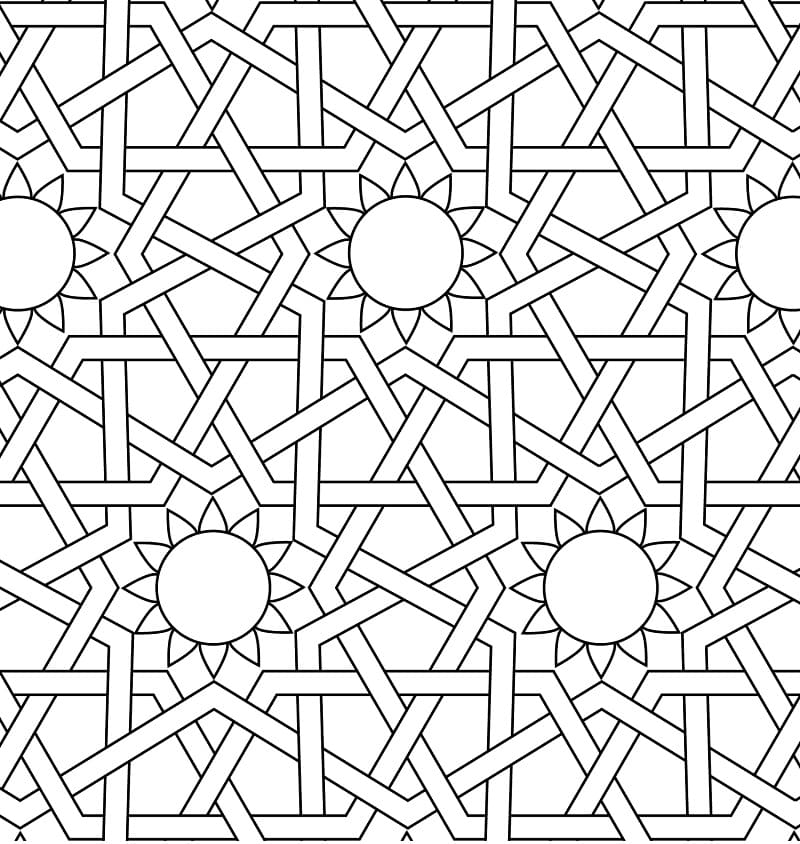 Mosaikk – gratis for print fargelegging