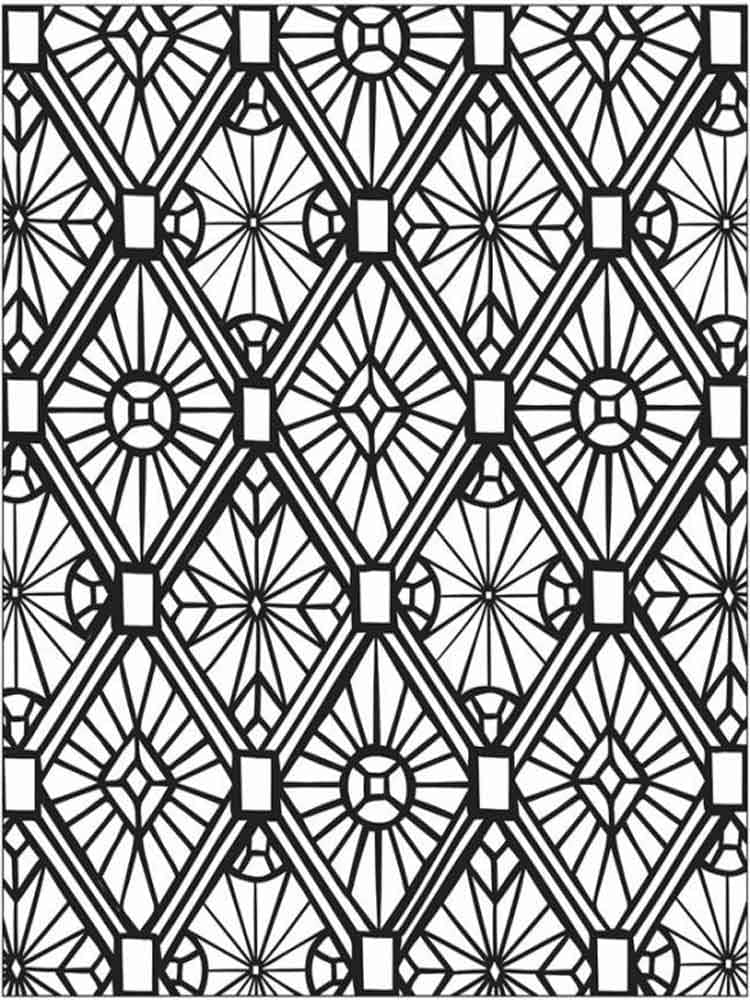 Mosaikk – kan printes fargelegging