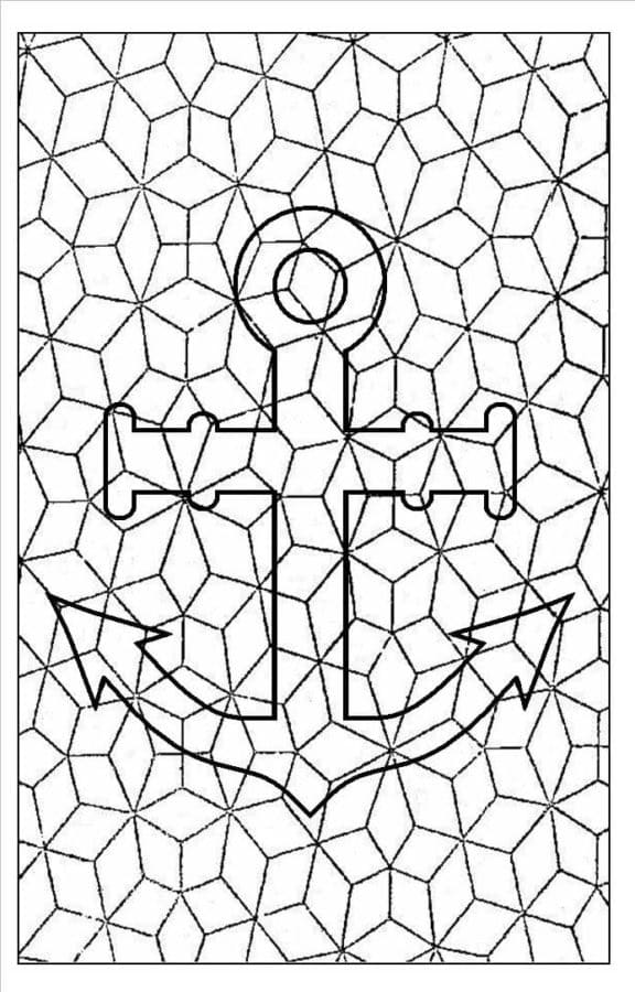 Mosaikk – klar til print fargelegging