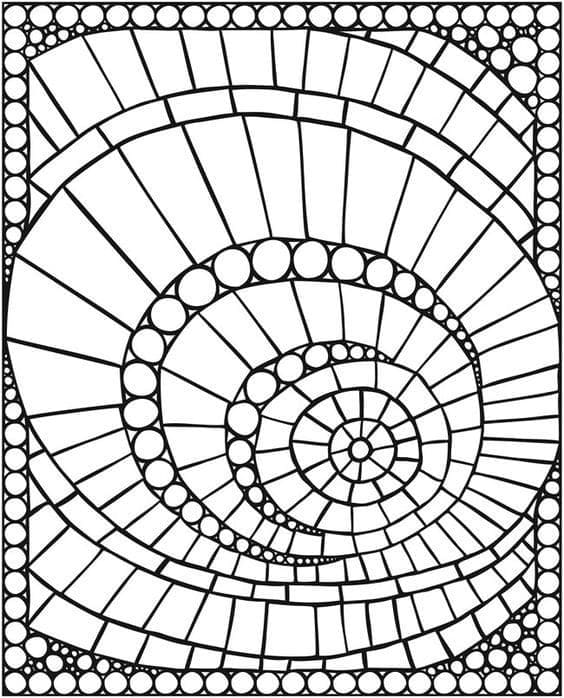 Mosaikk motiv fargelegging