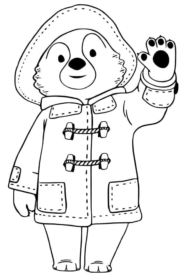 Paddington for 1-årige Barn fargelegging