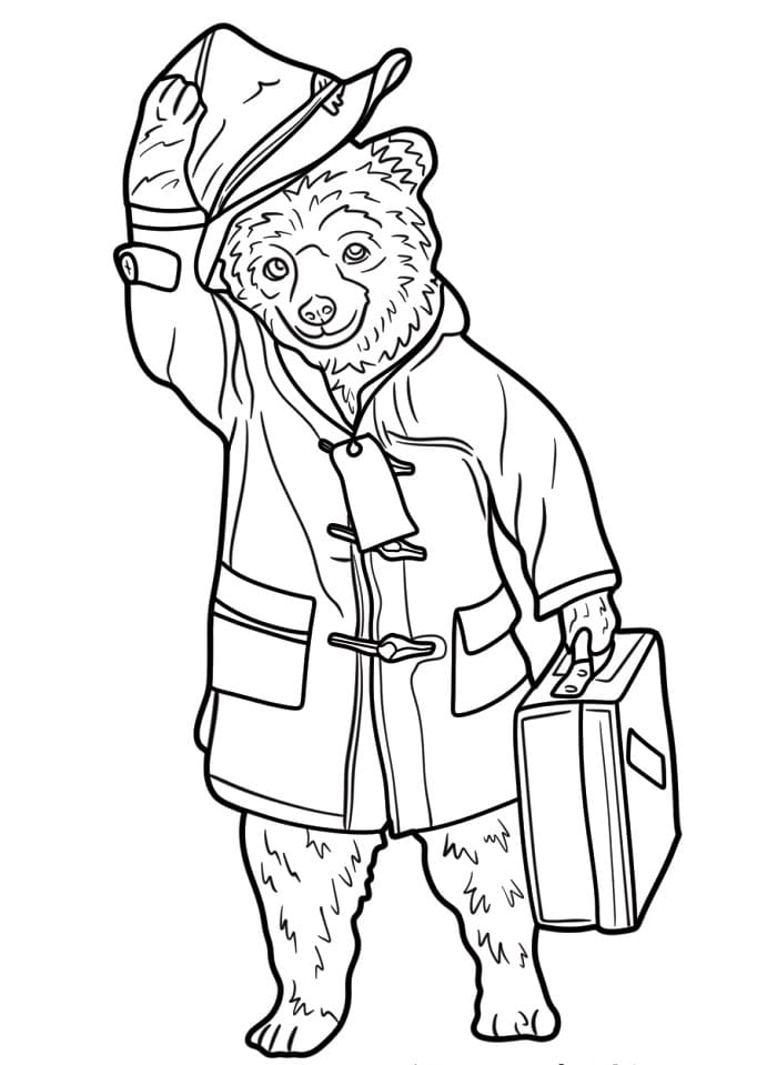 Paddington for 3-årige Barn fargelegging