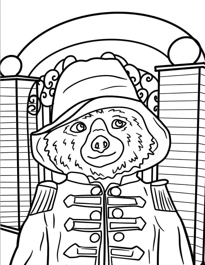 Paddington for 6-årige Barn fargelegging