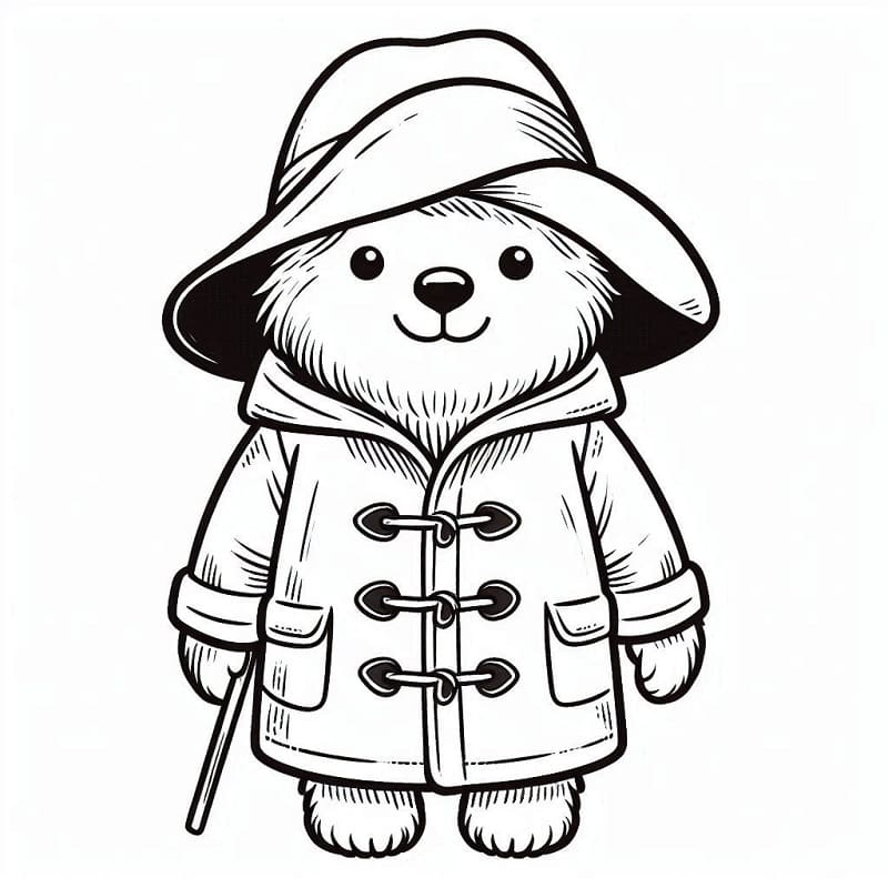Paddington Gratis Utskrivbar fargelegging