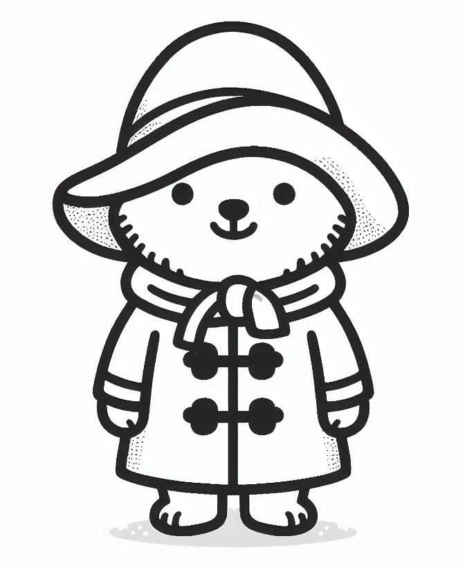 Paddington til Utskrift fargelegging