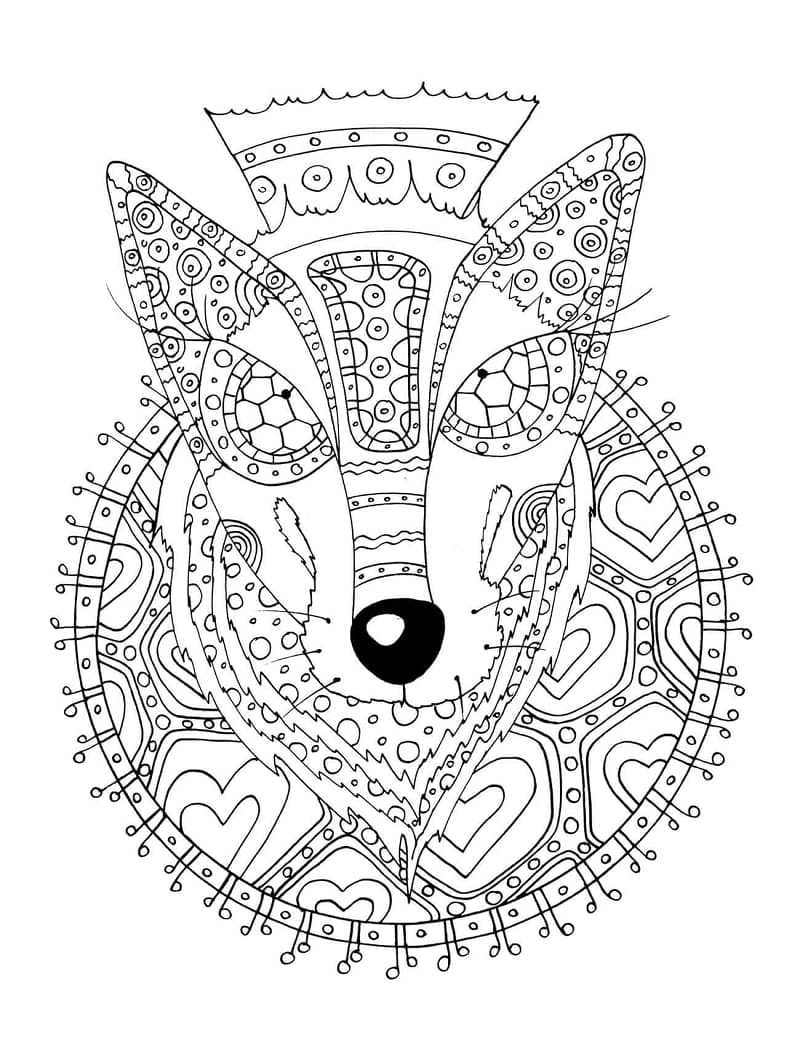 Perfekt Zentangle fargelegging