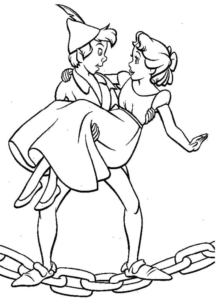 Peter Pan (3) fargelegging