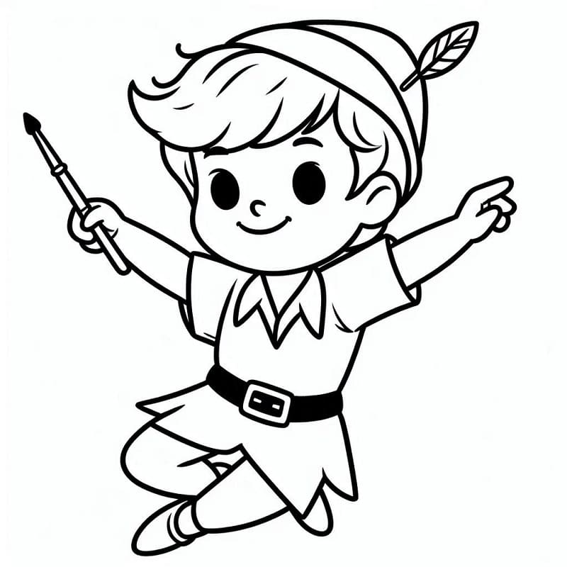 Peter Pan bilde fargelegging