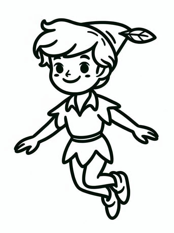 Peter Pan for barn fargelegging