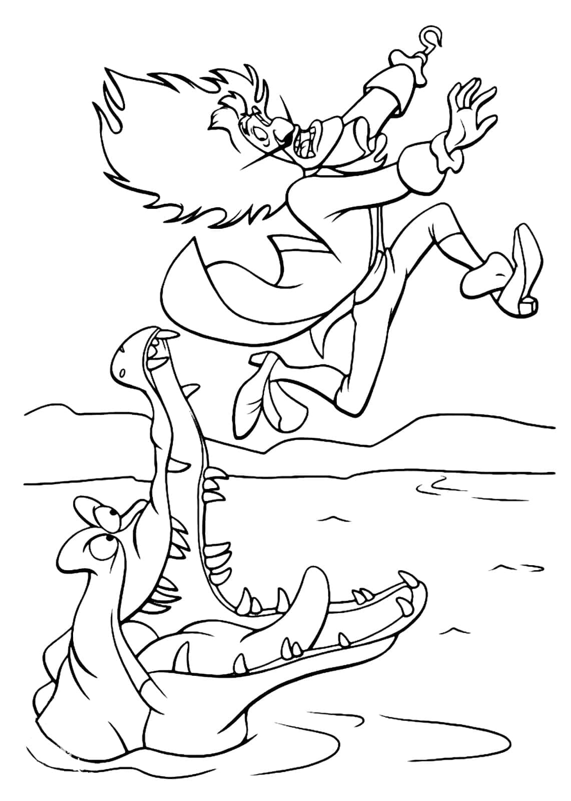 Peter Pan utskrivbart bilde fargelegging