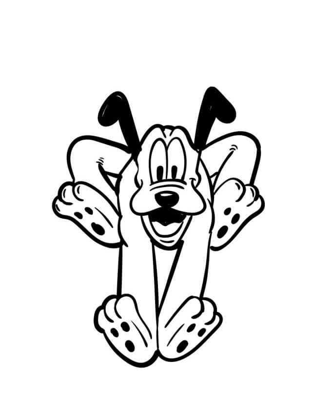 Pluto gratis utskrivbar fargelegging