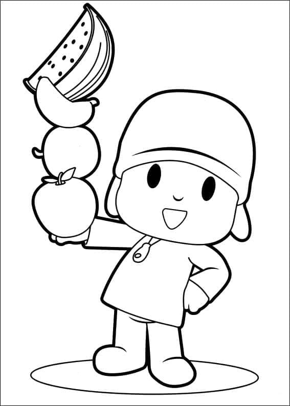Pocoyo uten kostnad fargelegging