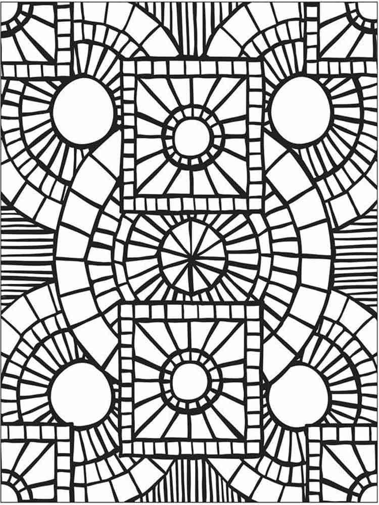 Praktfull Mosaikk fargelegging