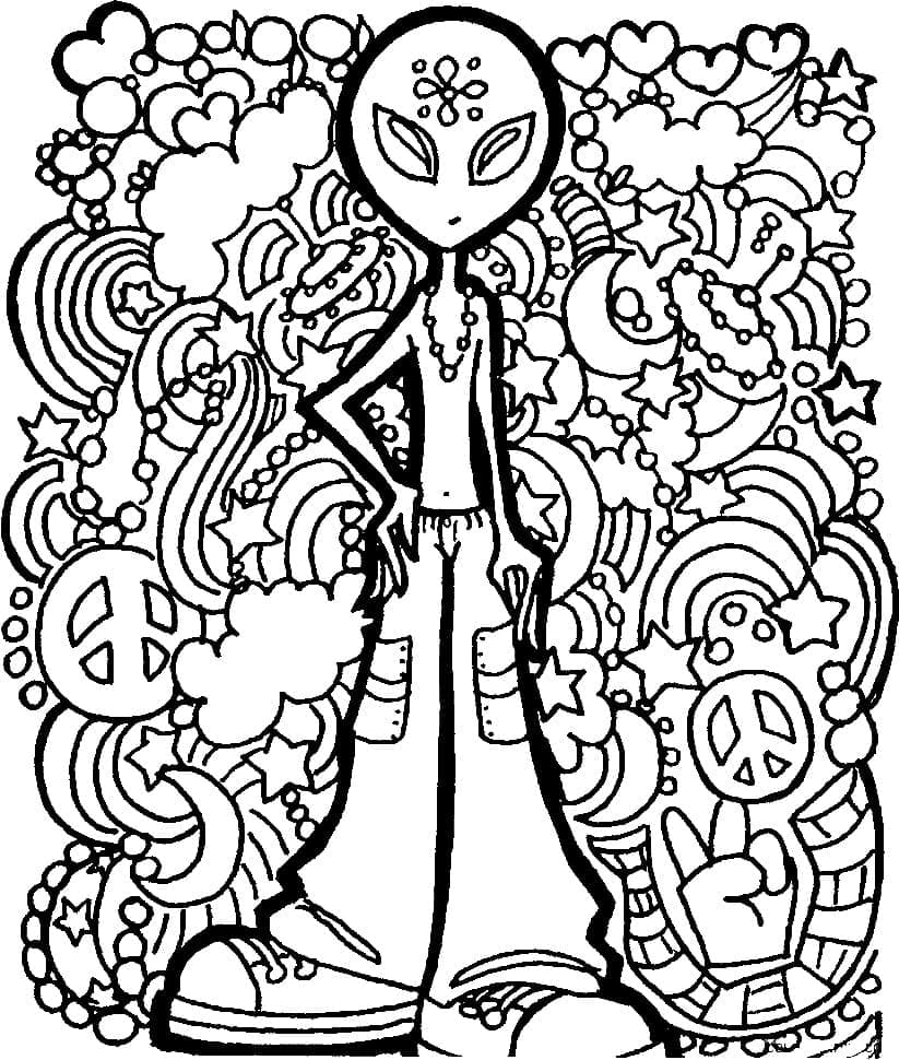 Psykedelisk for fargelegging fargelegging
