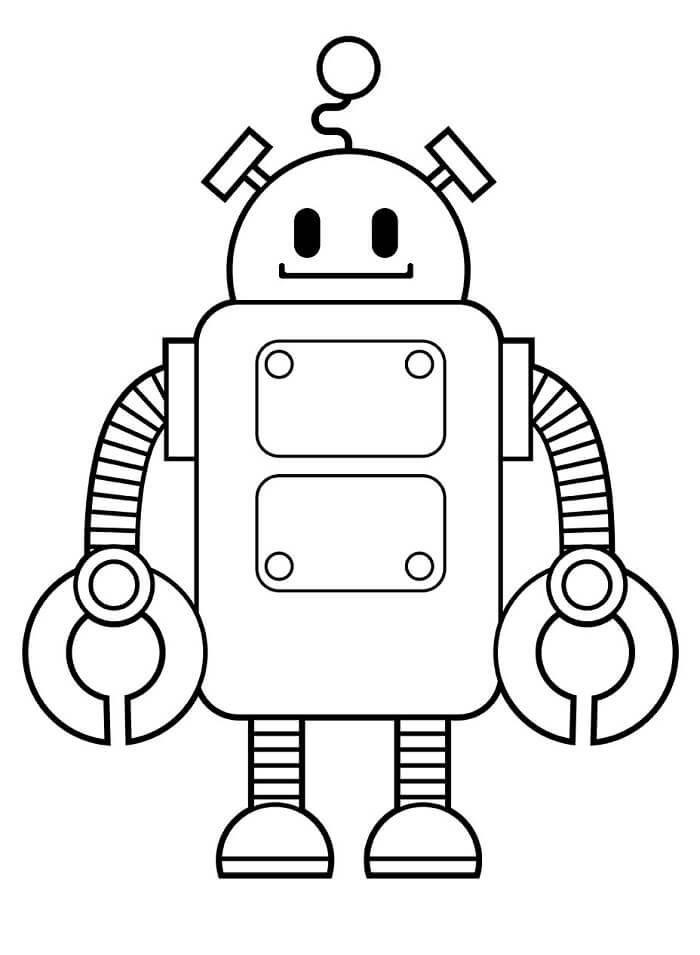 Robot (20) fargelegging