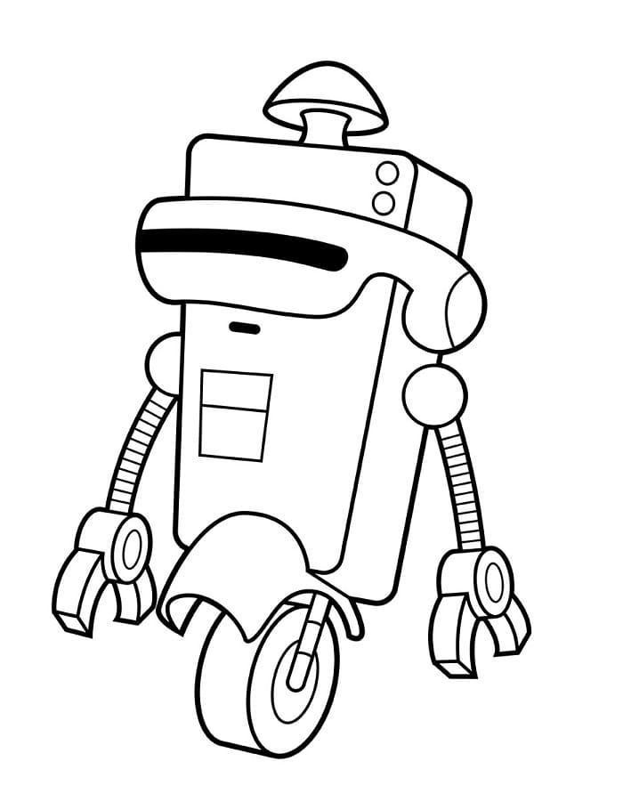 Robotbilde fargelegging