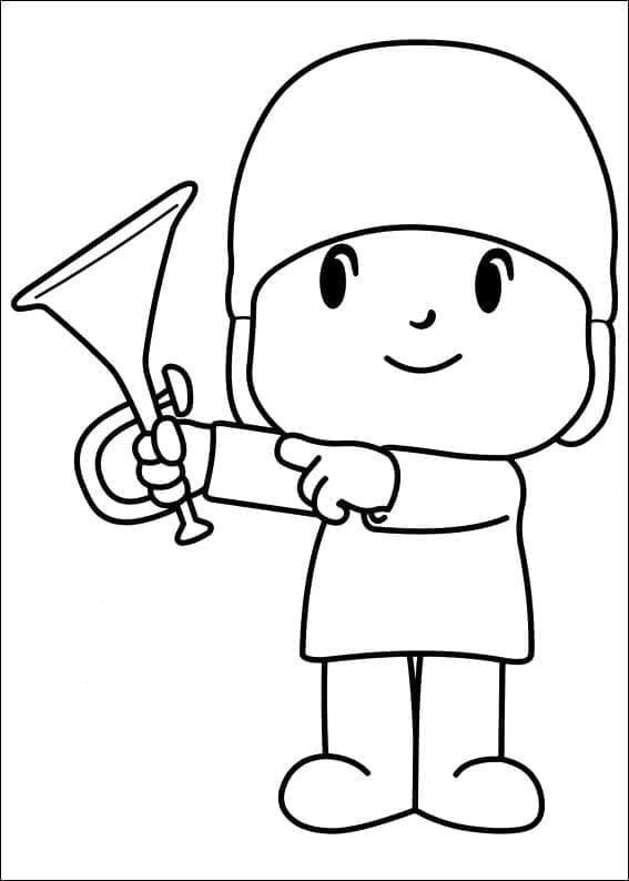 Skriv ut Pocoyo fargelegging