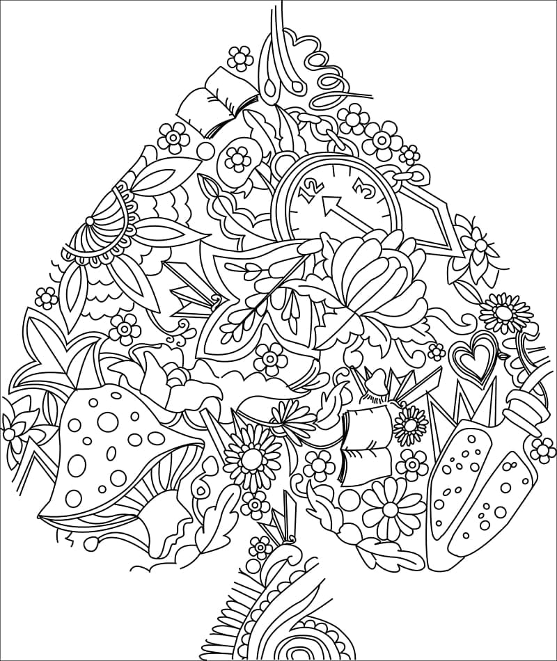 Skriv ut Zentangle fargelegging