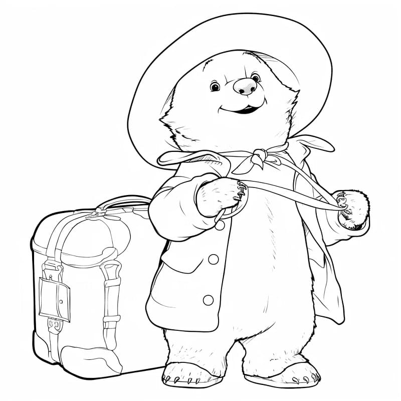 Søt Paddington fargelegging