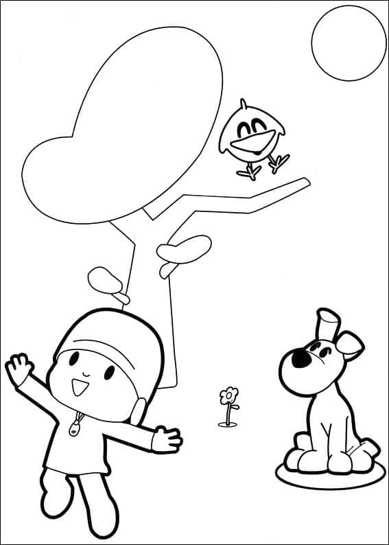 Søt Pocoyo fargelegging